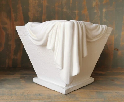 Deko Blumentopf Übertopf Topf Bodenvase Vase Mäander Bordüre Stuckgips - Bild 1 von 4