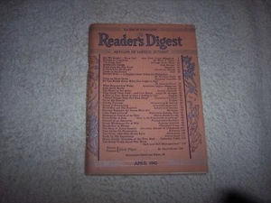 THE READERS DIGEST MAGAZINE APRIL 1942    #17 - Picture 1 of 4