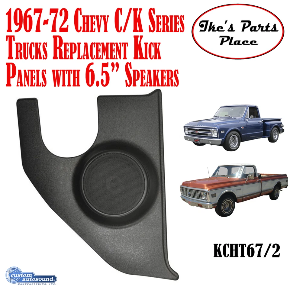 Paneles de retroceso personalizados para camionetas Chevy C10 C/K Autosound KCHT67/2 67-72 y altavoces de 6,5" Foto 1 de 1