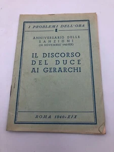 Il discorso del Duce ai Gerarchi Anniversario delle sanzioni - Picture 1 of 3