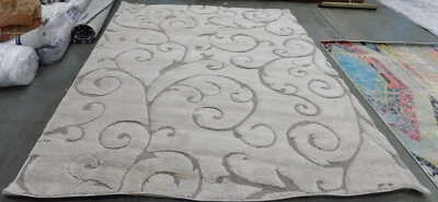 CREAM / BEIGE 8' X 10' Stained Rug Reduced Price 1172588874 SG455-1113-8 - Image 1 of 4