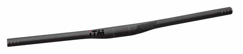 Barra plana ERIDY negra carbono MTB fibra de carbono UD con calcomanía UV mate Foto 1 de 2