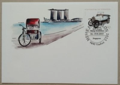 Liechtenstein Classic Car First Day Cover 2012-ZZIAA - Image 1 of 3
