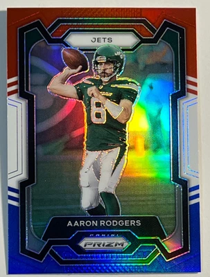 2023 Panini Prizm Football Red White Blue #227 Aaron Rodgers - Image 1 of 2