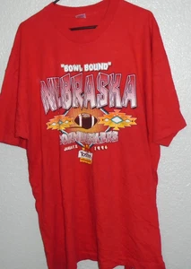 Vintage 90s Tostito Fiesta Bowl 1996 Nebraska Huskers football t shirt XXXL - Bild 1 von 2