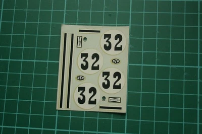 De colección 1/24 Ranura Coche de Carreras Revell Tobogán Acuático Pegatina Calcomanías Números - Imagen 1 de 2