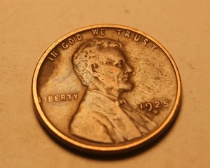 1925 D  LINCOLN CENT  F-VF 6 - Picture 1 of 2