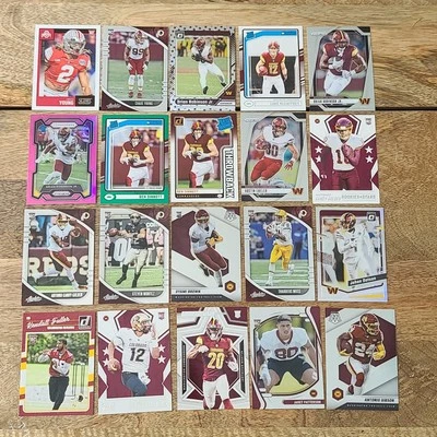 Washington Commanders Lot20 Cards Panini Optic Prizm Donruss Mosaic 14RCs Id135b - Image 1 of 4