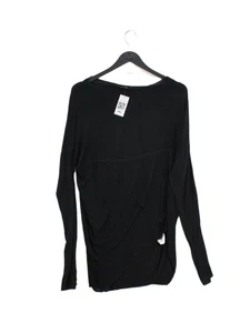 Sugar Damen Top L schwarz Viskose mit Elasthan Langarm Rundhals Tunika - Bild 1 von 5