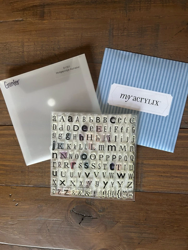 Juego de estampillas acrílicas Close To My Heart "Hodgepodge Alphabet" D1301 Foto 1 de 1