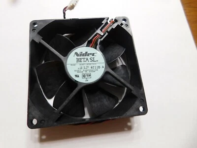 Nidec SL Mini 3-Pin PN D09T-12PS2 D09T-12PS2 0111  Server Fan NEW - Image 1 of 3
