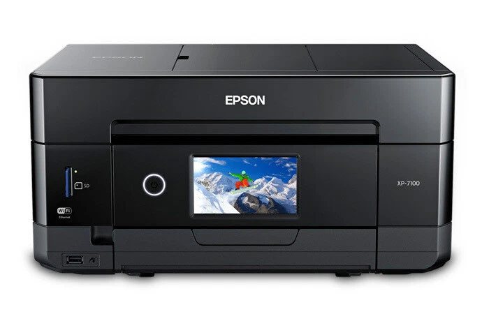 Epson Expression Premium XP-7100 Wireless Color Photo Printer - Black - Image 1 of 4