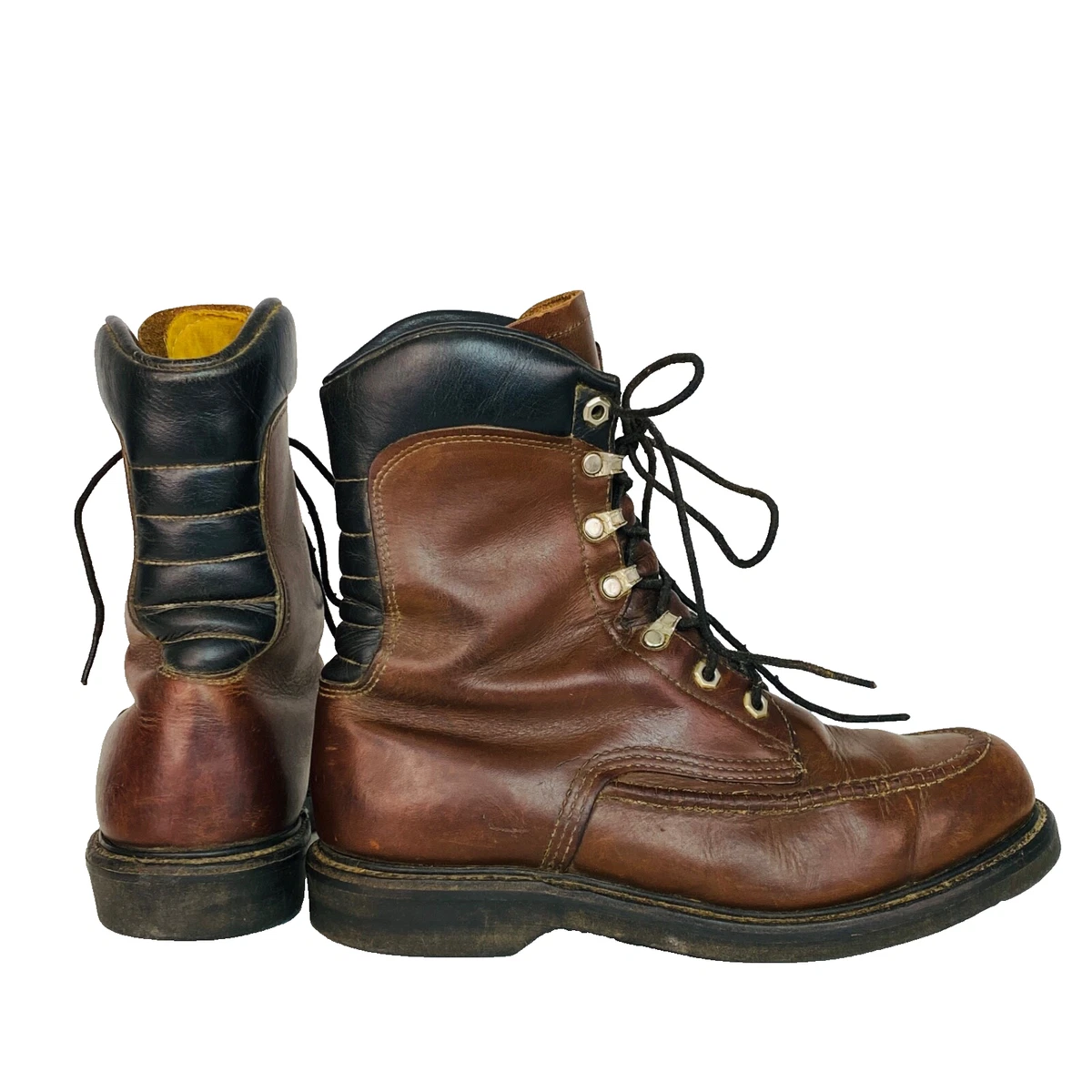 Leather Safety Vintage Boots for Men for sale | eBay