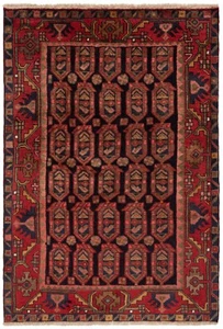 Hamedan Alfombra Persa Hecha a Mano 159x110 cm-Orient, Manta, Carpet, Negro, Rot - Imagen 1 de 16