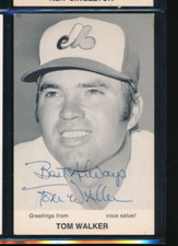 Tom Walker Photo Montreal Expos Postcard Signed Autograph (GQ57) SWSW6