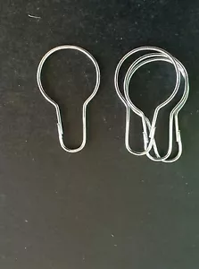 12 piezas de calidad cromada ANILLOS DE CORTINA DE DUCHA Heavy Duty - Imagen 1 de 1