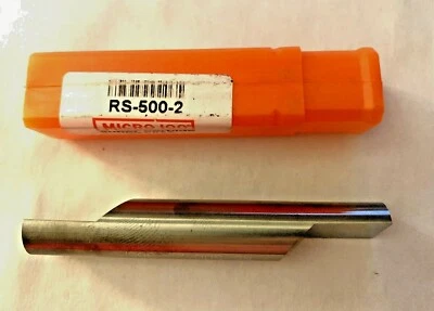 MICRO 100 Carbide Double End Engraving Bland - RS-500-2 - Qty. 1 - NEW - Image 1 of 2