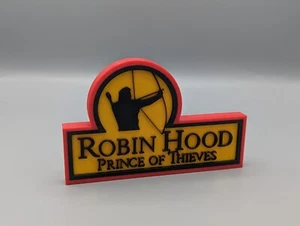 Robin Hood: Príncipe de los ladrones - Logo impreso en 3D. 250mm ancho - Imagen 1 de 1