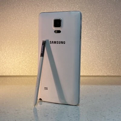 SAMSUNG Galaxy Note 4 White SM-N910G - 32GB - Smart Phone #180/DO - Image 1 of 4