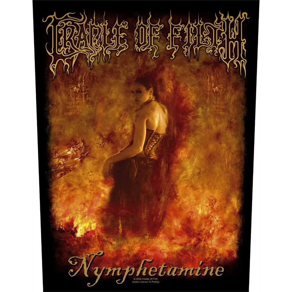 CRADLE OF FILTH official XLG back patch - NYMPHETAMINE - Image 1 of 1