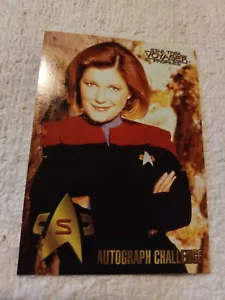 STAR TREK VOYAGER PROFILES AUTOGRAPH CHALLENGE CARD JANEWAY - S - Foto 1 di 1