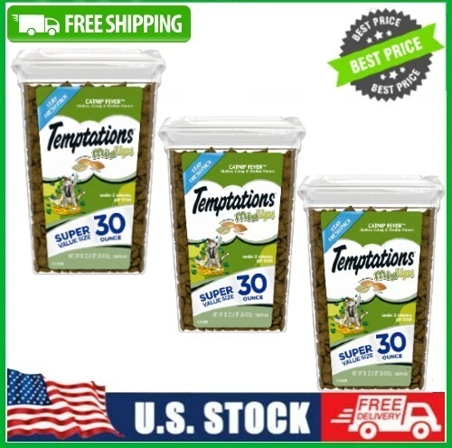 Temptations MixUps Catnip Fever Cat Treats - 30oz