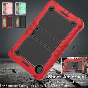 Rugged Armor Case For Samsung Galaxy Tab A9 X110/X115 Tablet 8.7'' Stand Cover - Picture 1 of 20