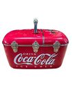 2002 Coca Cola Coolbox Cooler Radio Cd Player Tested & Works Great 18X12x12 Rear