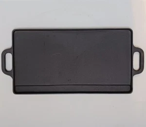 Cast Iron Double Sided Griddle Stove Top Campfire Cooking Reversible Grill Pan - Picture 1 of 4