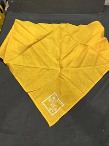 Vintage Boy Scouts Of America Orange White Fleur De Lis Bandana - Picture 1 of 12