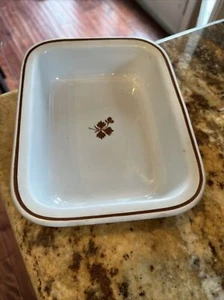 Vtg H. Burgess, Burslem Ironstone China Tea Leaf - Oblong 8 1/4” Baking Dish - Picture 1 of 7