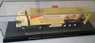 Herpa Actros Warsteiner Merk Scenix Montgolflade Licht Sound ovp - Bild 1 von 3
