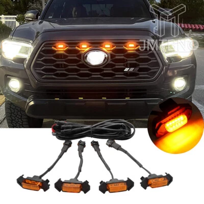 For Tacoma TRD PRO Off-Road 2016-2021 Front Grille LED Grille Lights Amber Kits - Image 1 of 4