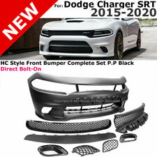 For 15-20 Dodge Charger SRT HC Style Front Bumper Covers Hellcat Complete Set