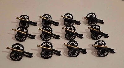 U-ei Metallfiguren kinder metal Konvolut 12 Cannoni messing bruniert anni 80 - Bild 1 von 4