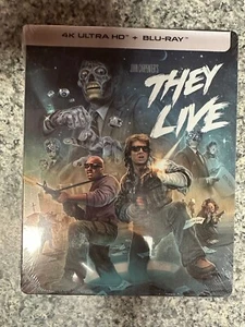 They Live (SteelBook, 4K UHD, Blu-ray) Brand New/Sealed, John Carpenter - Picture 1 of 2