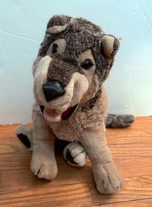 Wildkin Puppets Willow Wolf Stuffed Plush Hand Puppet Vintage 1989 HTF Rare - Picture 1 of 2
