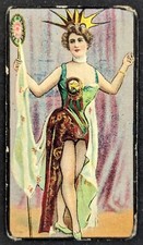 Vintage 1903 Girls in Costumes British American T440 Tobacco Card