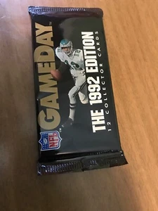 Foil Pack of 1992 GameDay NFL Football Trading Cards 12 cards - Bild 1 von 2