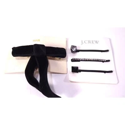 J.Crew Urban Outfitters Gemstone Bobbi Pin Velvet Ribbon Hair Clip NWT 68 - Image 1 of 4