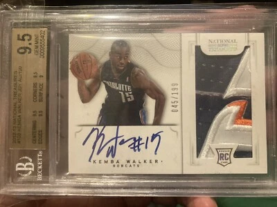 KEMBA WALKER 2012/13 NATIONAL TREASURES RC AUTO 4 COLOR PATCH 199 BGS 9.5 GEM 10 - Image 1 of 3