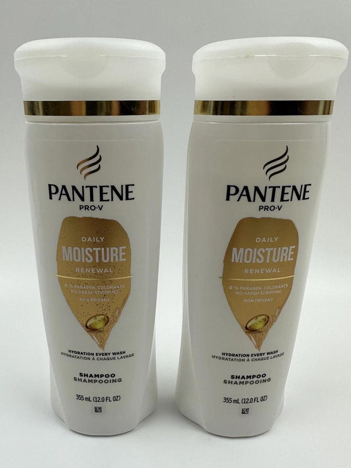 2 X Pantene Pro-V Daily Moisture Renewal Shampoo Hydration 10.4 oz