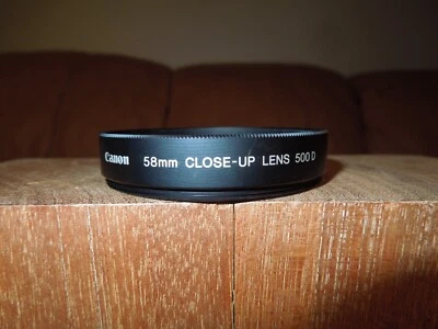 Canon 58mm Close-Up Lens 500D + Lens Cap - Image 1 of 4