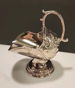 Vintage Silver Plate Sugar Scuttle Bowl Roses Design 6” – No Spoon  - Picture 1 of 6