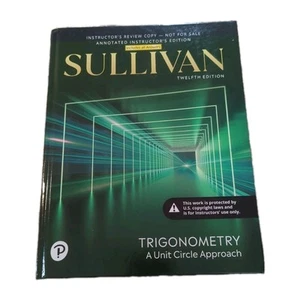 SULLIVAN TRIGONOMETRIE A Einheit Circle Approach - 12th Ed. Instructor's - Hardcover - Bild 1 von 3