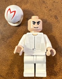 DISCONTINUED Lego SPEED RACER GrandPrix Race (8161) 2008 MINIFIGURE-Correct Head