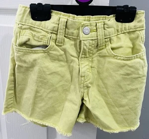 Girls shorts size 14 Yellow Cur Offs High Rise With 3" Inseam - Picture 1 of 3