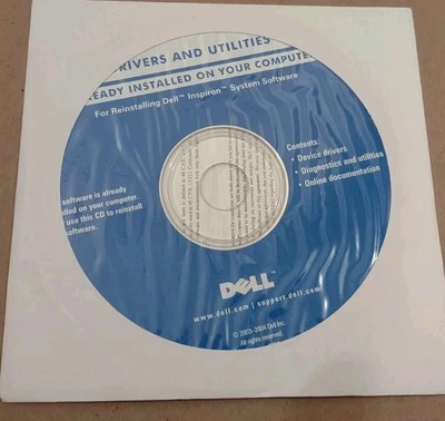NEW Dell Drivers Diagnostic Utilities Resource CD Dell Inspiron Reinstall Disk  - Image 1 of 2