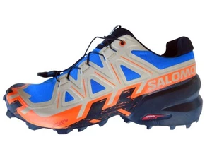 Salomon 'Speedcross 6' Men's New Blue Orange Outdoors Trail Hiking Shoes - US 9 - Picture 1 of 10