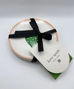 NUEVO - Juego de 4 platos de aperitivo de melamina fresa Kate Spade x Target - Imagen 1 de 3
